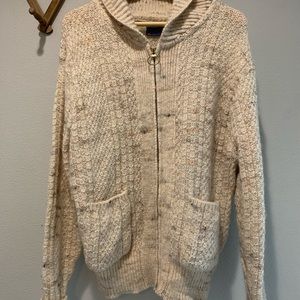 Pendleton wool zip up sweater